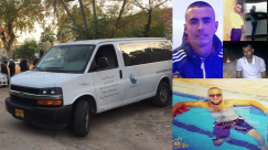  بالصور: سيارات نقل الموتى بيافا تُساهم بنقل جثامين ضحايا الحادث الدامي إلى مدينة الرملة